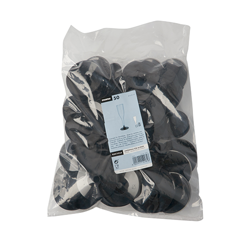 Unterteile für Stiel-Gläser, PS Ø 6,55 cm · 2,05 cm schwarz