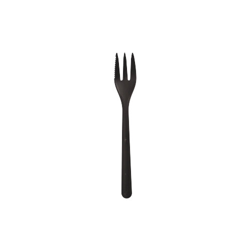 "Circulware" Mehrweg-Snackgabeln PP-MF 13 cm schwarz extra stabil