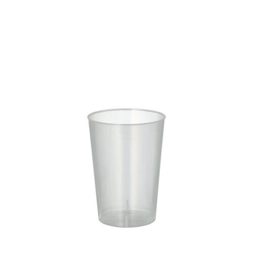 Mehrweg-Trinkbecher PP 0,1 l Ø 5,2 cm · 7,4 cm transluzent
