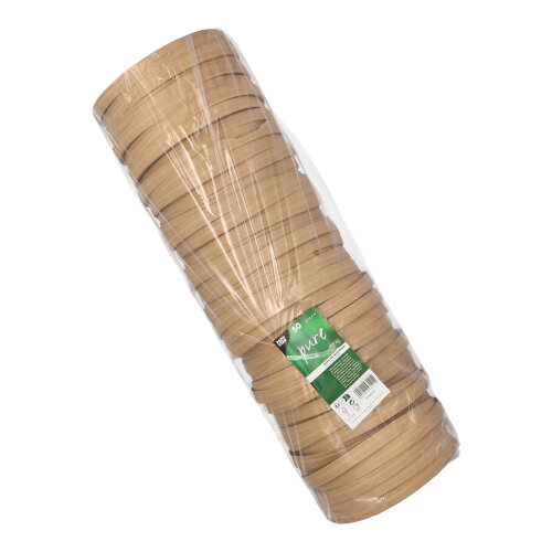 Deckel für Salatschalen, Pappe "pure" rund Ø 18,4 cm braun