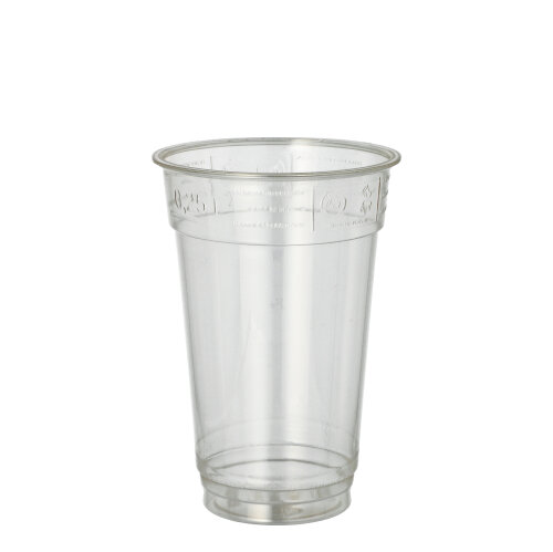 Trinkbecher "Hurricane", PET 0,25 l Ø 7,8 cm · 11,5 cm glasklar