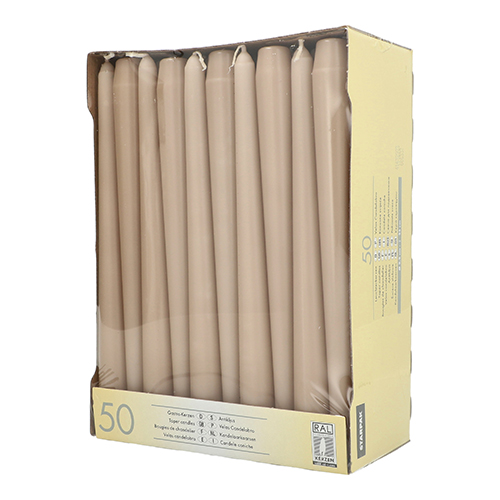 Leuchterkerzen Ø 2,2 cm · 25 cm puder