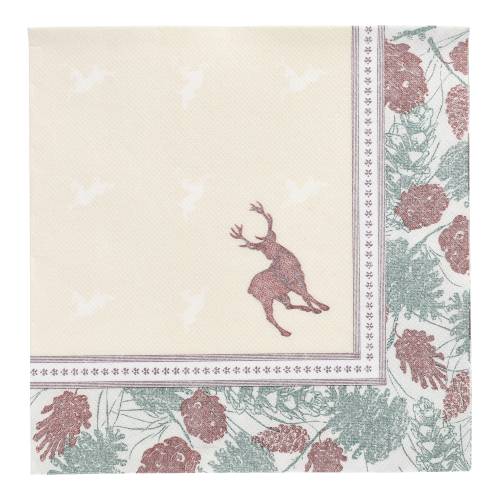 Servietten "ROYAL Collection" 1/4-Falz 40 cm x 40 cm "Majestic Deer" Servietten "ROYAL Collection" 1/4-Falz 40 cm x 40 cm "Majestic Deer"
