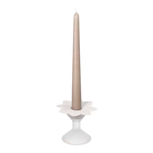 Kerzen-Manschetten rund Ø 10 cm weiss