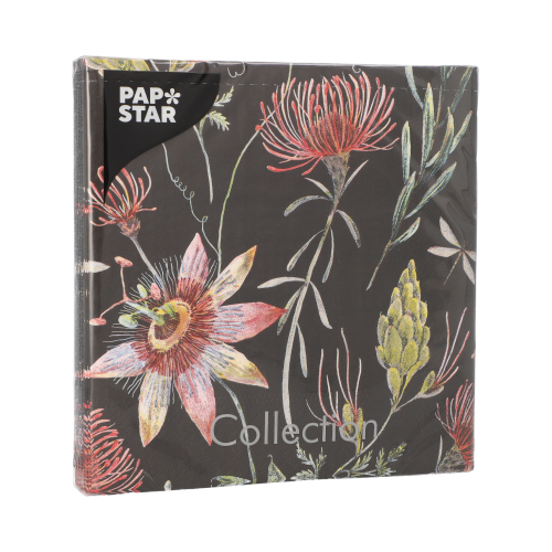 Servietten, 3-lagig 1/4-Falz 33 cm x 33 cm "Flowers"