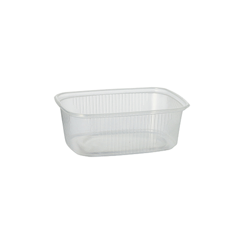 Verpackungsbecher, PP eckig 200 ml 3,9 cm x 8,1 cm x 10,8 cm transparent