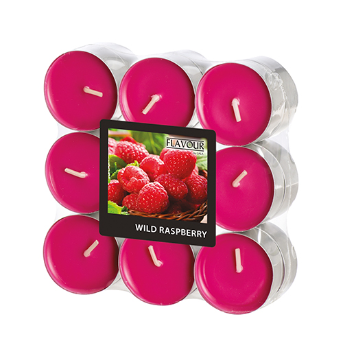"GALA" Duftlichte Ø 37,5 mm · 16,6 mm weinrot - Wild Raspberry