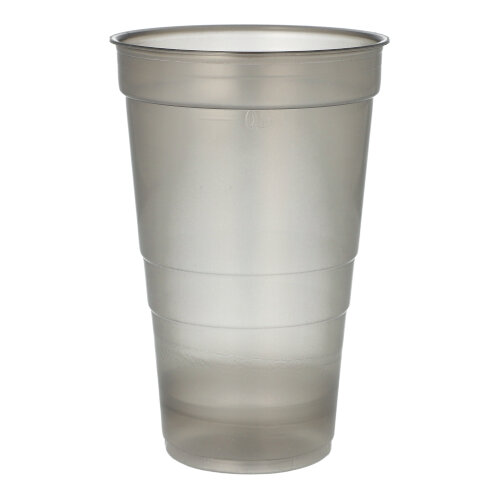 Mehrweg-Trinkbecher PP 0,5 l Ø 9,5 cm · 14,4 cm grau Mehrweg-Trinkbecher PP 0,5 l Ø 9,5 cm · 14,4 cm grau