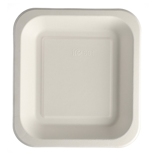 Siegelschalen Zuckerrohr 1400 ml 4,2 cm x 24,5 cm x 26,5 cm weiss
