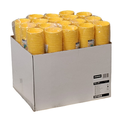 Trinkbecher, Pappe "To Go" 0,2 l Ø 8 cm · 9,2 cm gelb