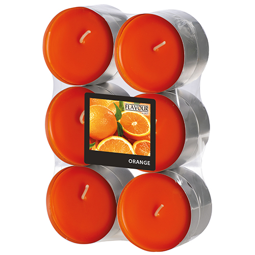 "GALA" Maxi Duftlichte Ø 58 mm · 24 mm orange - Orange