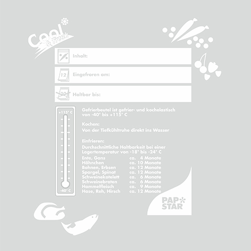 Gefrierbeutel, LLDPE 4 l 40 cm x 25 cm transparent in Faltschachtel