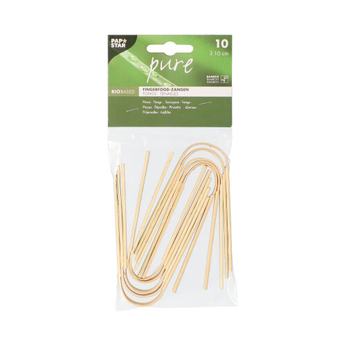 Fingerfood - Zangen, Bambus "pure" 10 cm