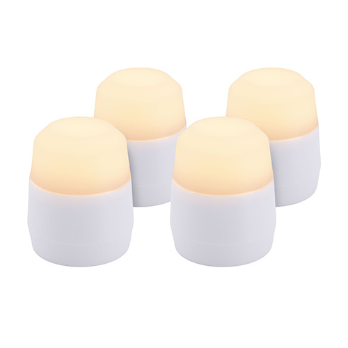 LED-Teelichte Nachfüllpack Ø 4 cm · 5 cm weiss "Amsterdam" Leuchtdauer 12-40h