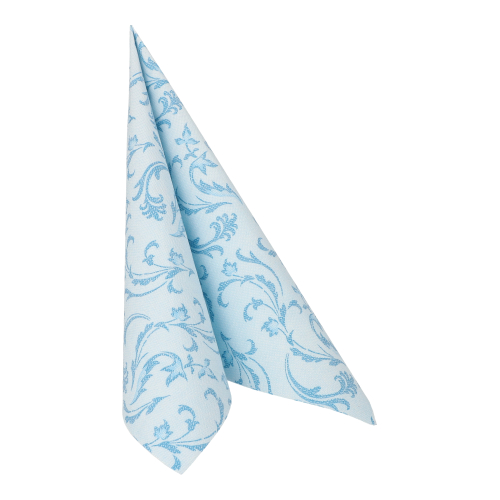 Servietten "ROYAL Collection" 1/4-Falz 40 cm x 40 cm türkis "Damascato"
