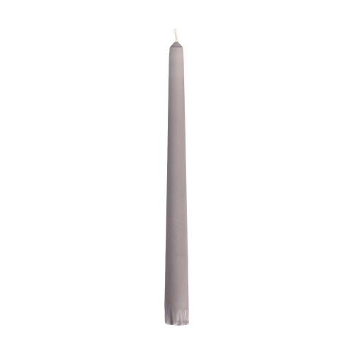 Leuchterkerzen Ø 2,2 cm · 25 cm grau aus 100 % Stearin