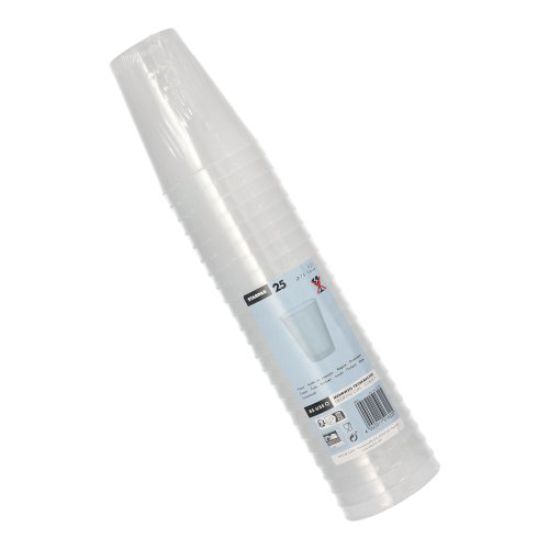Mehrweg-Trinkbecher PP 0,2 l Ø 7,5 cm · 9,6 cm transluzent extra stabil