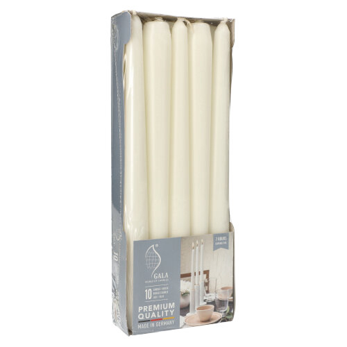 Leuchterkerzen Ø 2,3 cm · 25 cm weiss