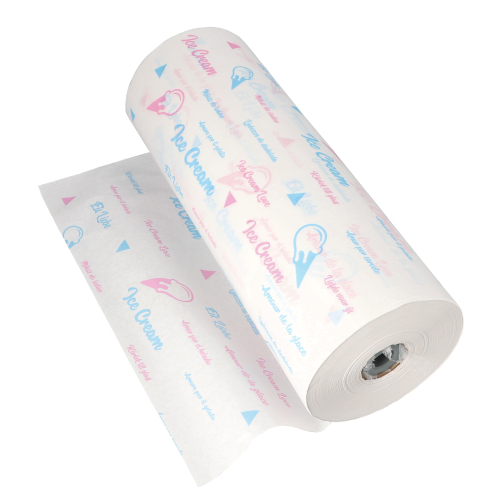 kg Einschlagpapiere Kraftpapier 570 m x 50 cm weiss "Icelove" Secare-Rolle