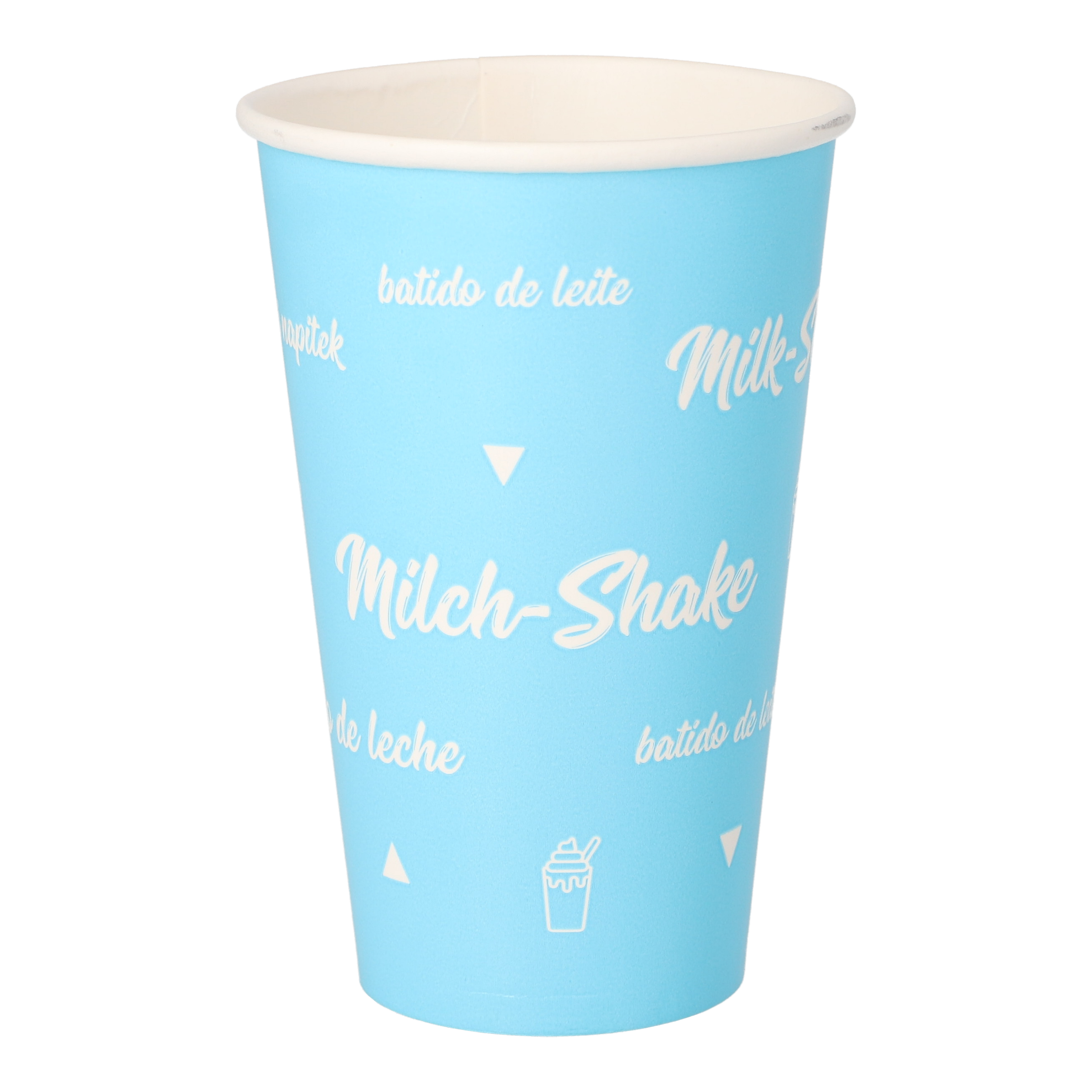 Shake-Becher, Pappe 0,3 l Ø 8 cm · 11,7 cm "Milk-Shake"