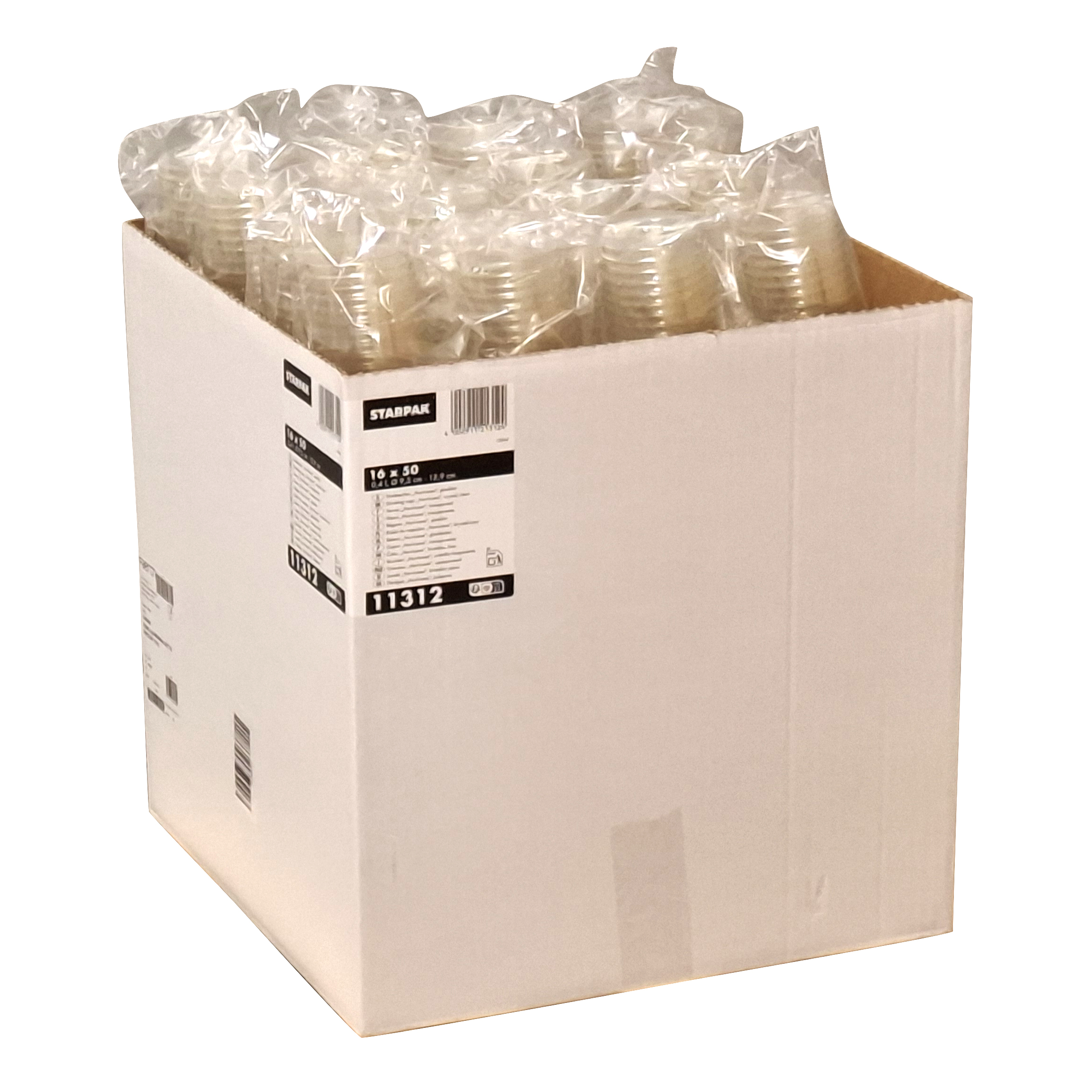 Trinkbecher "Hurricane", PET 0,4 l Ø 9,5 cm · 12,9 cm glasklar