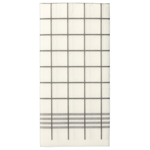 Servietten, 2-lagig "PUNTO" 1/8-Falz 39 cm x 40 cm grau "Kitchen Towel" mikrogeprägt