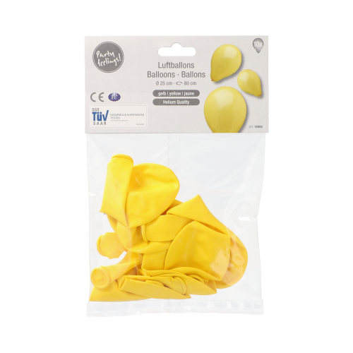 Luftballons Ø 25 cm gelb