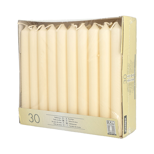 Tafelkerzen Ø 2,1 cm · 19,6 cm creme