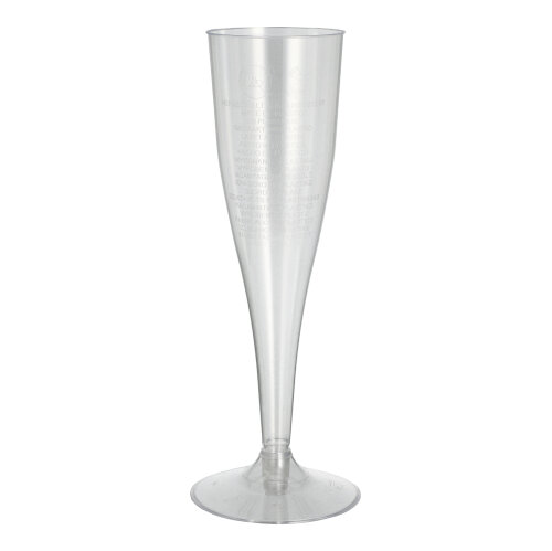 Stiel-Gläser für Sekt, PS 0,1 l Ø 5 cm · 17,5 cm glasklar