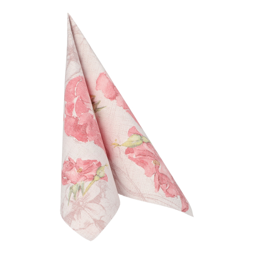 Servietten "ROYAL Collection" 1/4-Falz 40 cm x 40 cm rosa "Blossom"