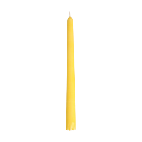 Leuchterkerzen Ø 2,2 cm · 25 cm gelb aus 100 % Stearin