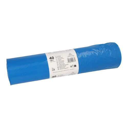 Müllsäcke, LDPE 120 l 110 cm x 70 cm blau 28 my