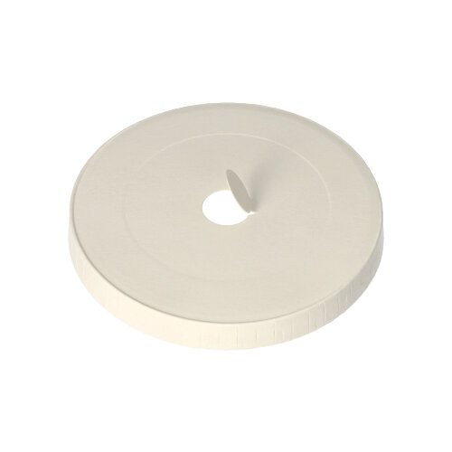 Deckel für Trinkbecher, Pappe Ø 9 cm weiss mit Lochung