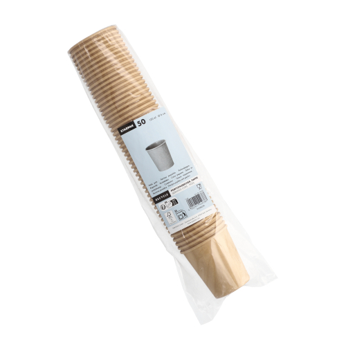 Portionsbecher, Pappe 120 ml Ø 6 cm · 6,6 cm braun
