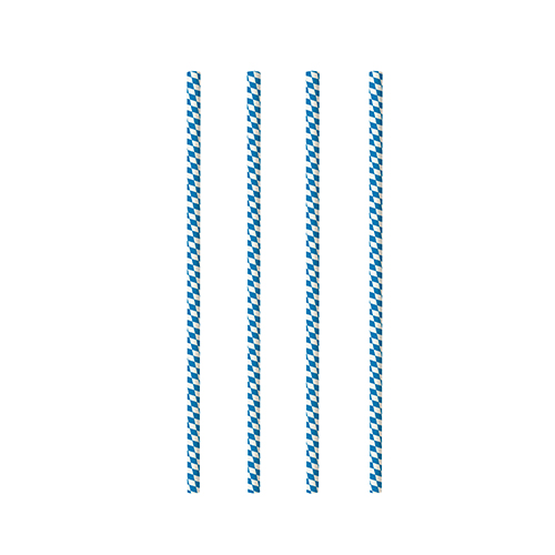 Trinkhalme, Papier Ø 6 mm · 20 cm "Bayrisch Blau"