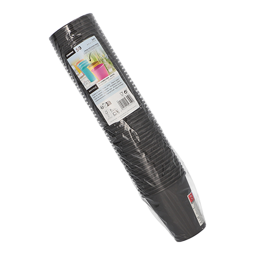 Trinkbecher, Pappe "To Go" 0,2 l Ø 8 cm · 9,2 cm schwarz