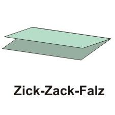 Blatt Handtuchpapier V-Falz 23 cm x 25 cm grün Zick Zack, 1-lagig