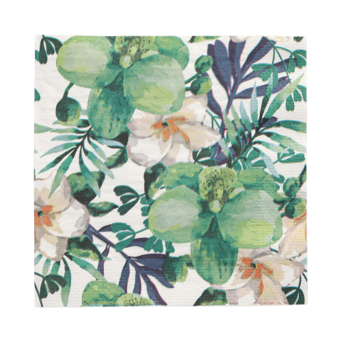 Servietten, 3-lagig 1/4-Falz 33 cm x 33 cm "Tropic"
