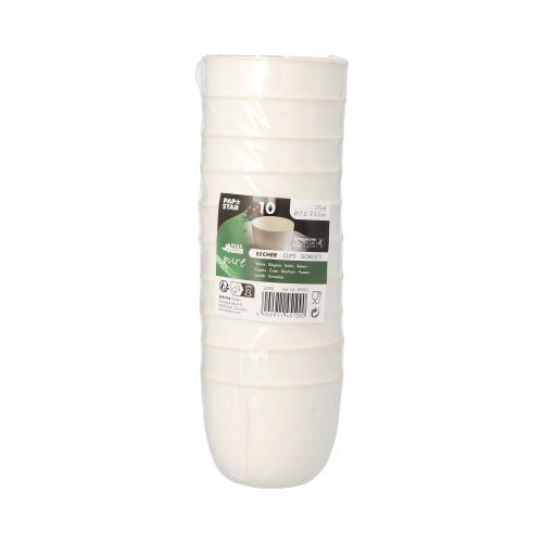 Schalen Zuckerrohr "pure" 175 ml Ø 7,2 cm · 5,5 cm weiss "Cella"