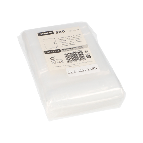 Flachbeutel, LDPE 20 cm x 10 cm transparent