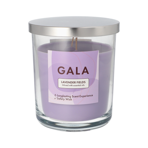 "GALA" Duftkerze im Glas Ø 10,5 cm · 12,4 cm violett - Lavender Fields "Tokio Large"