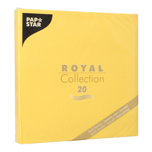 Servietten "ROYAL Collection" 1/4-Falz 40 cm x 40 cm gelb