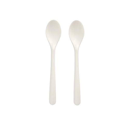 Kaffeelöffel "Folia" C-PLA 14,5 cm weiss