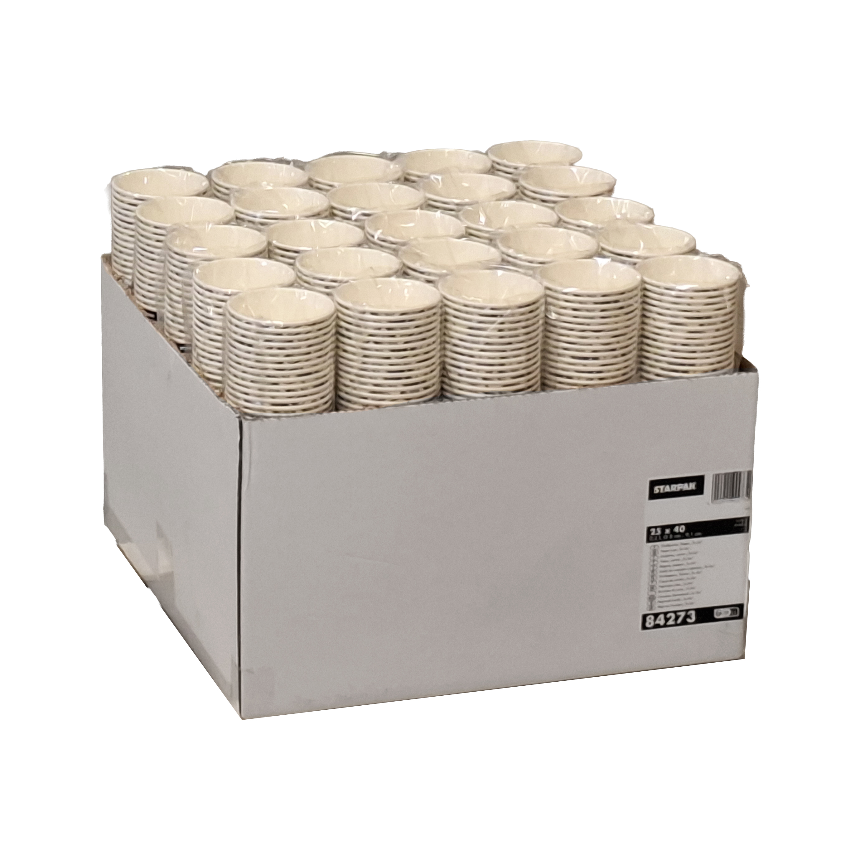 Trinkbecher, Pappe "To Go" 0,2 l Ø 8 cm · 9,1 cm weiss "Leaves"