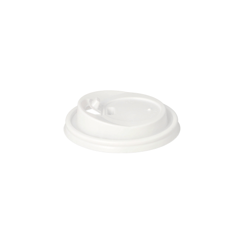 Dom-Deckel mit Verschluss PS "To Go" Ø 8 cm · 2 cm weiss