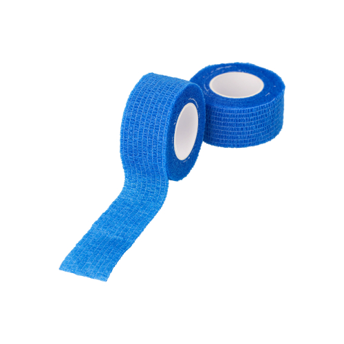 Rollen Pflaster / Bandagen selbsthaftend 5 m x 2,5 cm blau