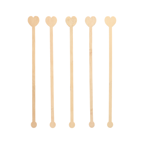 Getränke-Quirle, Bambus "pure" 20 cm "Heart"