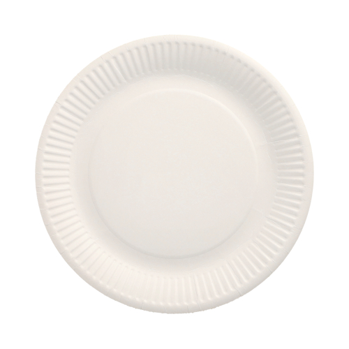 Teller, Pappe "pure" rund Ø 23 cm weiss