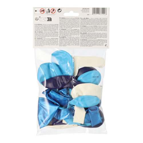 Luftballons Ø 25 cm farbig sortiert "Blue-Mix"