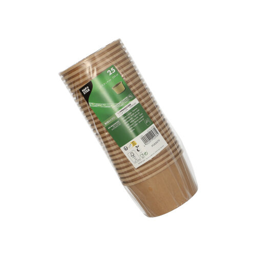 Suppenbecher, Pappe 230 ml Ø 9,8 cm · 6 cm braun